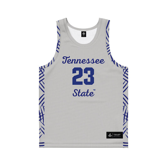 TN State - NCAA Women's Basketball : Sadie Sanchez - Grey Basketball Jersey-0