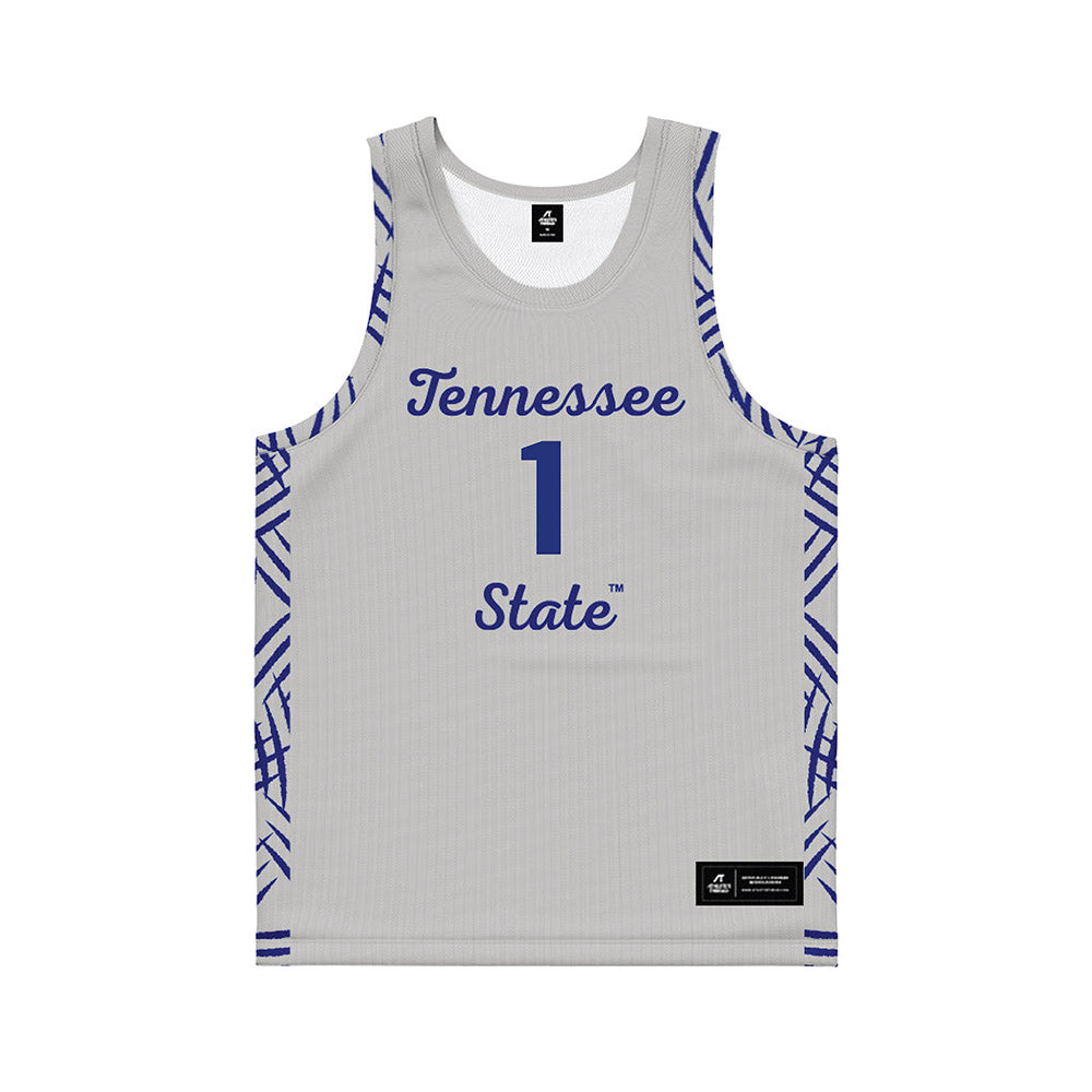 TN State - NCAA Women's Basketball : XaiOnna Whitfield - Grey Basketball Jersey-0