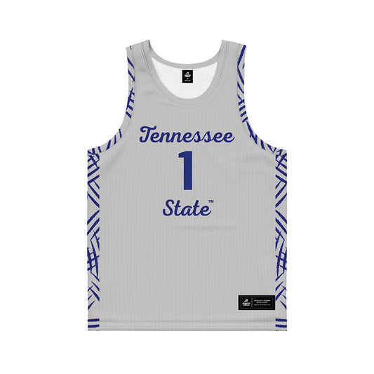 TN State - NCAA Women's Basketball : XaiOnna Whitfield - Grey Basketball Jersey-0
