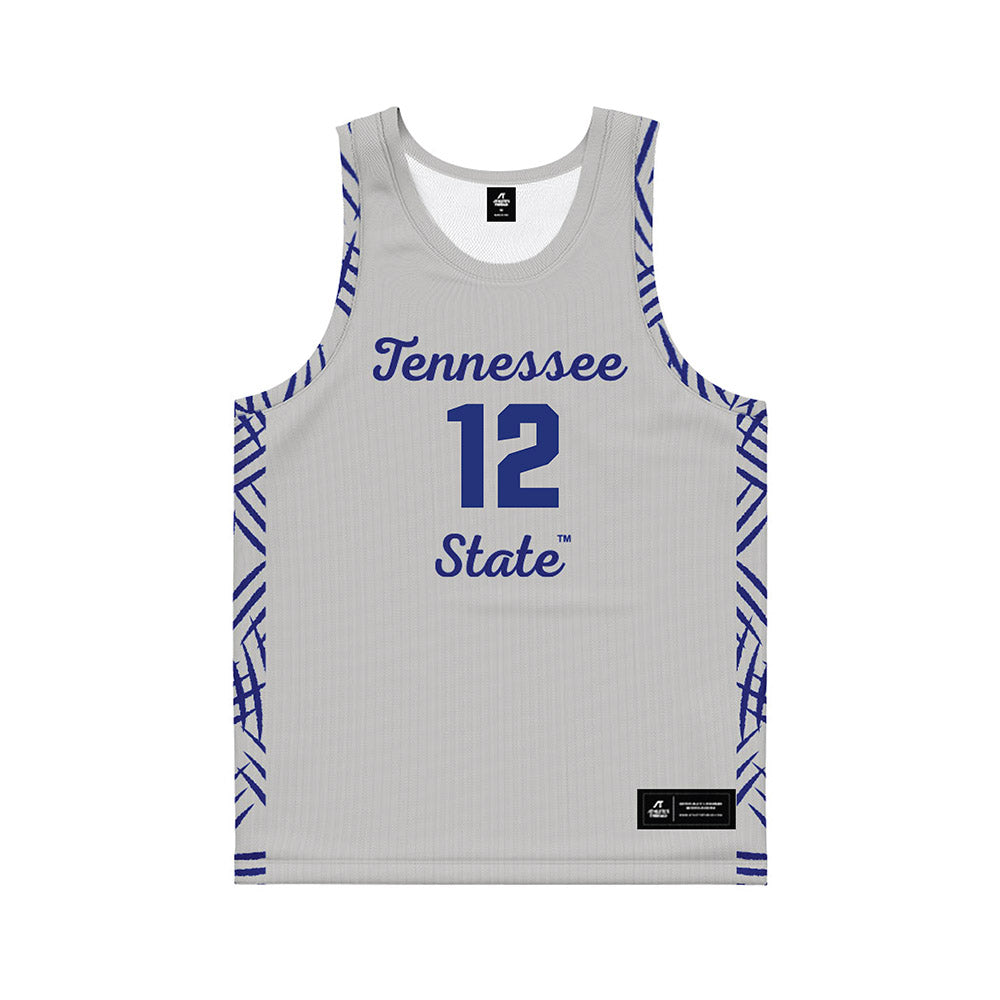 TN State - NCAA Women's Basketball : Zoe Young - Grey Basketball Jersey-0