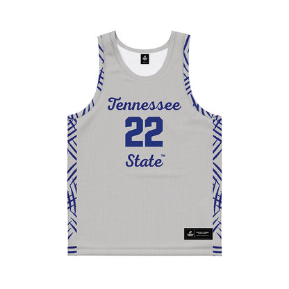 TN State - NCAA Women's Basketball : Erin Martin - Grey Basketball Jersey-0