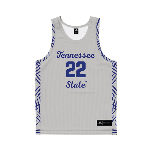 TN State - NCAA Women's Basketball : Erin Martin - Grey Basketball Jersey-0