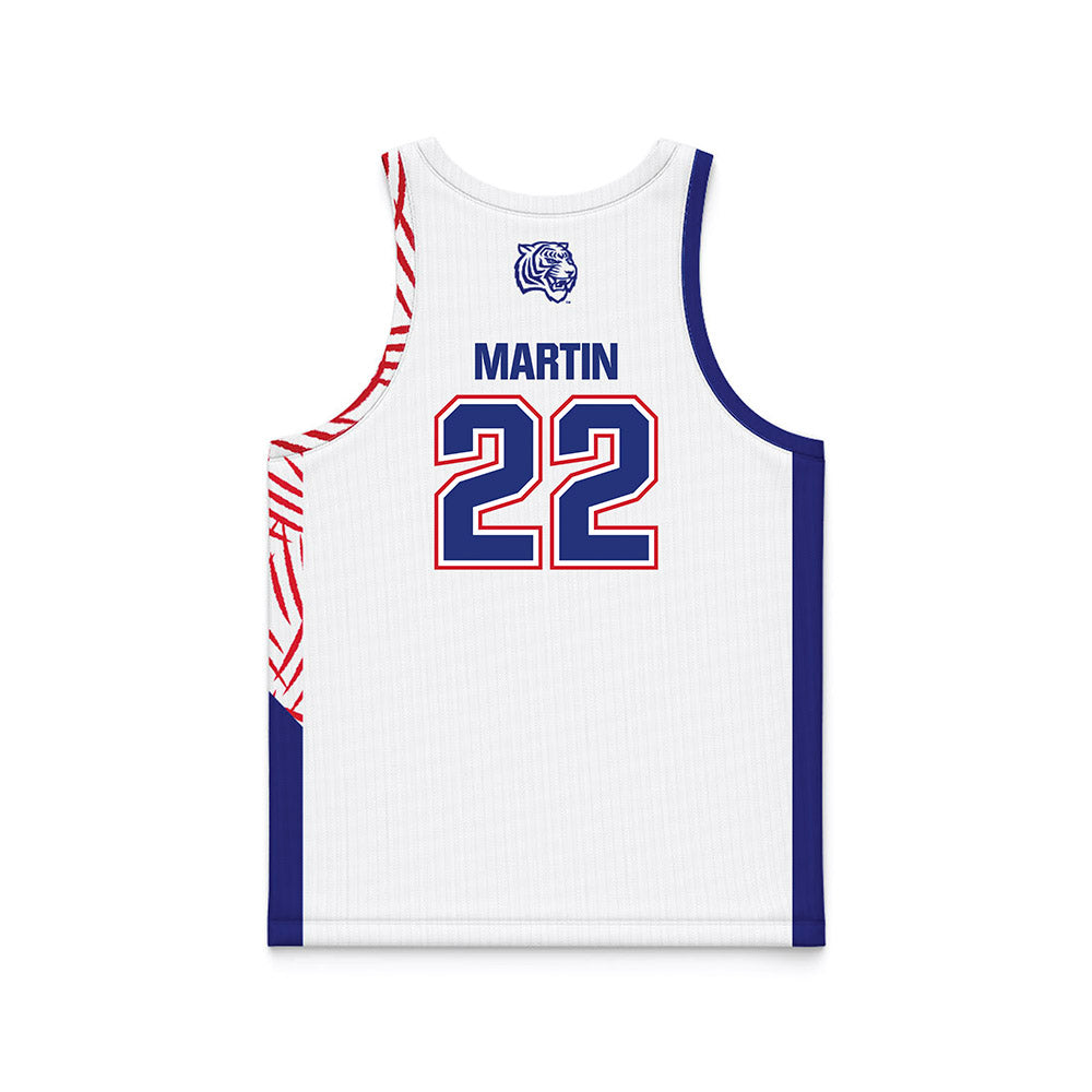 TN State - NCAA Women's Basketball : Erin Martin - White Basketball Jersey-1
