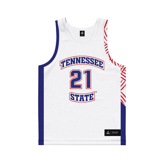 TN State - NCAA Women's Basketball : Laila Lancaster - White Basketball Jersey-0