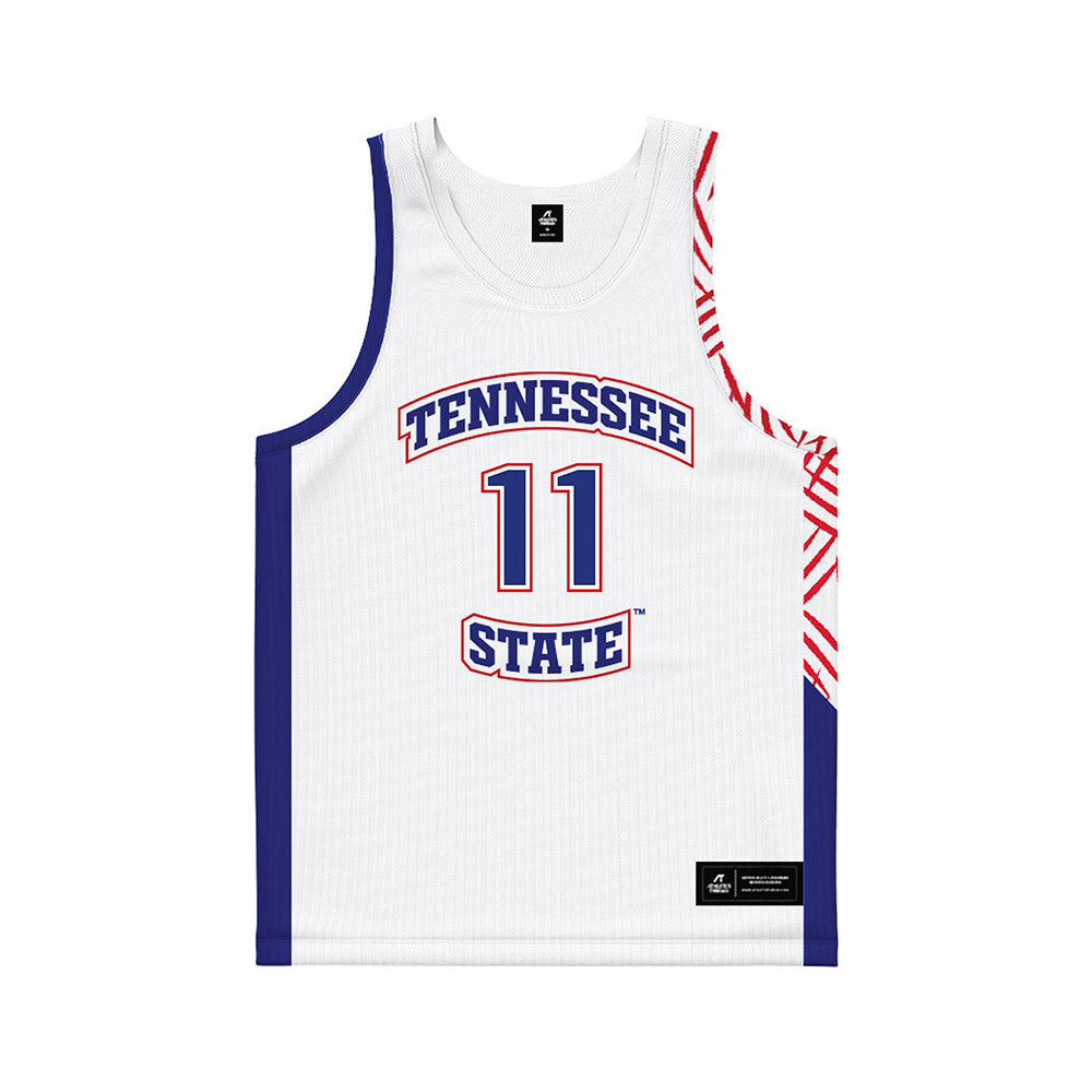 TN State - NCAA Women's Basketball : Genesis Harris - White Basketball Jersey-0