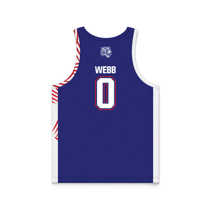 TN State - NCAA Women's Basketball : Aaniya Webb - Blue Basketball Jersey-1