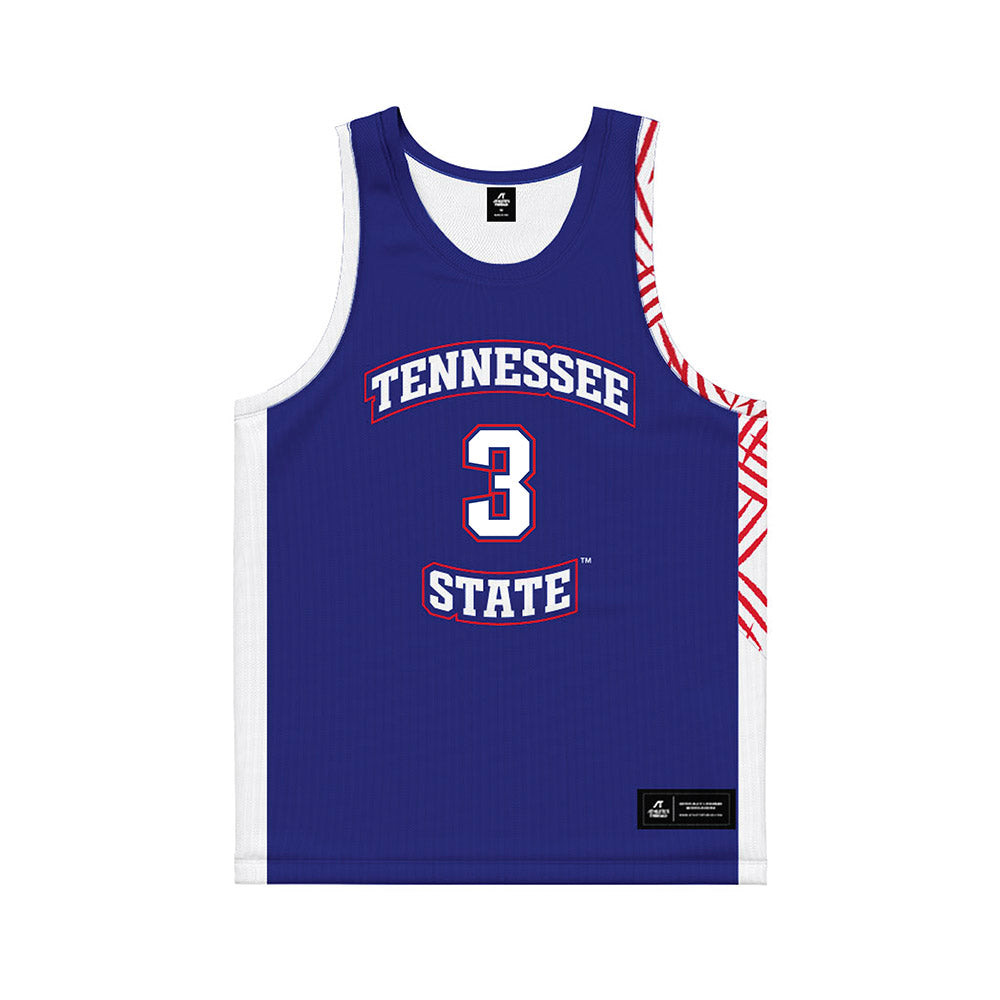TN State - NCAA Women's Basketball : Kiari Roberts - Blue Basketball Jersey-0