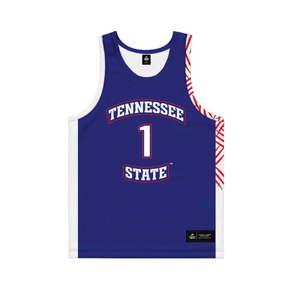 TN State - NCAA Women's Basketball : XaiOnna Whitfield - Blue Basketball Jersey-0