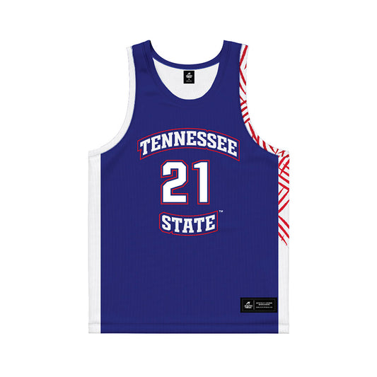 TN State - NCAA Women's Basketball : Laila Lancaster - Blue Basketball Jersey-0