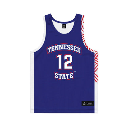TN State - NCAA Women's Basketball : Zoe Young - Blue Basketball Jersey-0