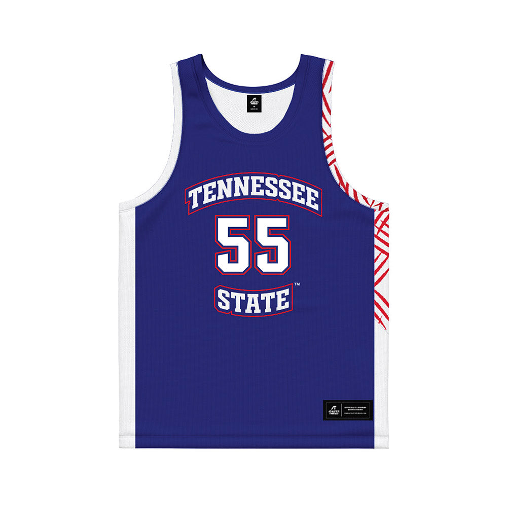 TN State - NCAA Women's Basketball : Amiyah Ferguson - Blue Basketball Jersey-0