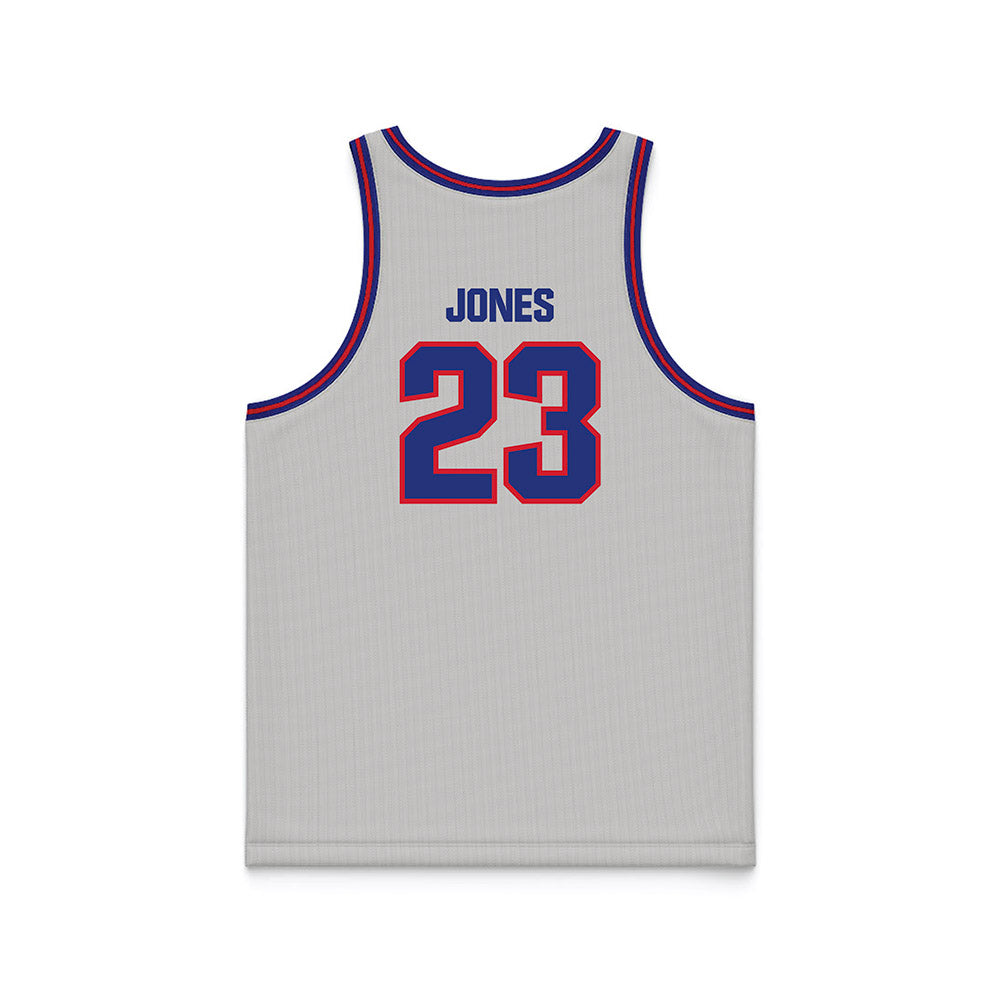 TN State - NCAA Men's Basketball : Kavien Jones - Grey Basketball Jersey-1