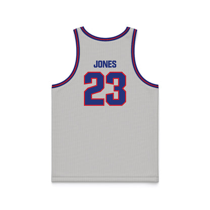 TN State - NCAA Men's Basketball : Kavien Jones - Grey Basketball Jersey-1