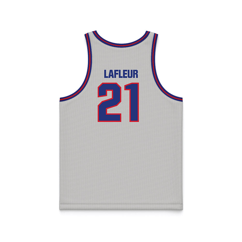 TN State - NCAA Men's Basketball : Jean Yvens Lafleur - Grey Basketball Jersey-1