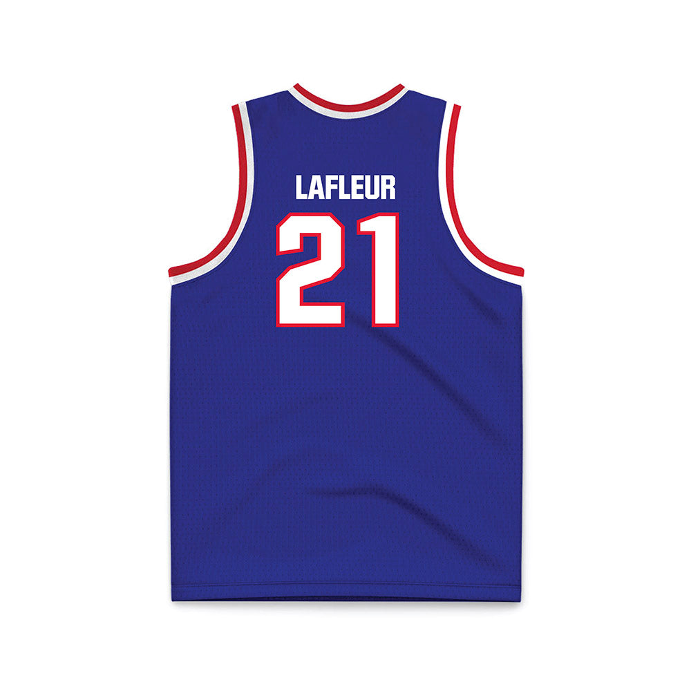TN State - NCAA Men's Basketball : Jean Yvens Lafleur - Blue Basketball Jersey-1