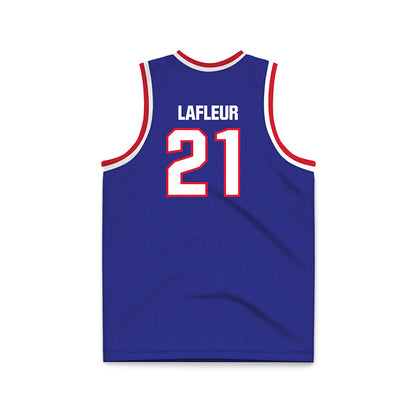 TN State - NCAA Men's Basketball : Jean Yvens Lafleur - Blue Basketball Jersey-1