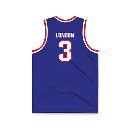 TN State - NCAA Men's Basketball : Khalil London - Blue Basketball Jersey-1