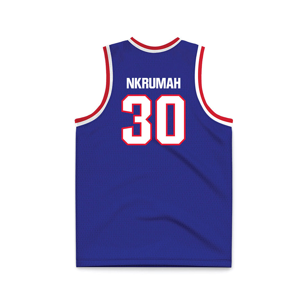 TN State - NCAA Men's Basketball : Aaron Nkrumah - Blue Basketball Jersey-1