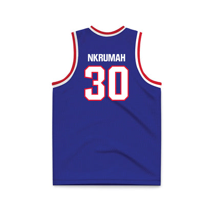 TN State - NCAA Men's Basketball : Aaron Nkrumah - Blue Basketball Jersey-1