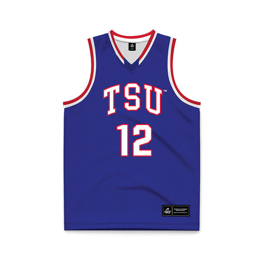 TN State - NCAA Men's Basketball : Carlous Williams - Blue Basketball Jersey-0