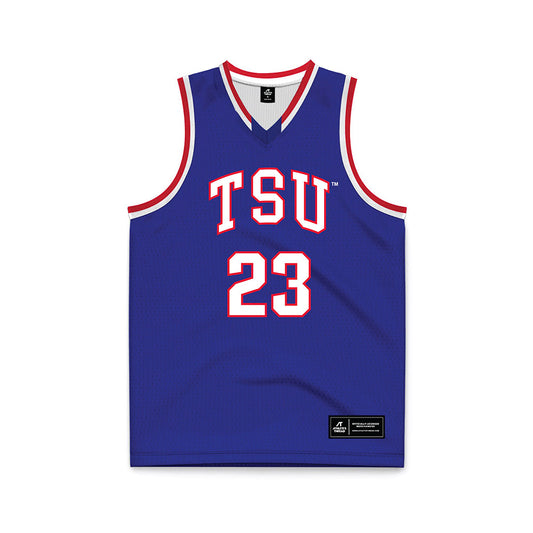 TN State - NCAA Men's Basketball : Kavien Jones - Blue Basketball Jersey-0