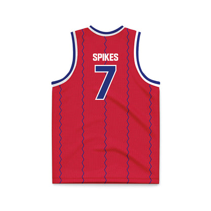 TN State - NCAA Men's Basketball : Jabrion Spikes - Red Basketball Jersey-1