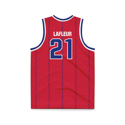TN State - NCAA Men's Basketball : Jean Yvens Lafleur - Red Basketball Jersey-1