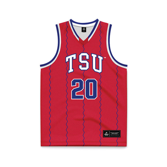 TN State - NCAA Men's Basketball : Jayden Jones - Red Basketball Jersey-0