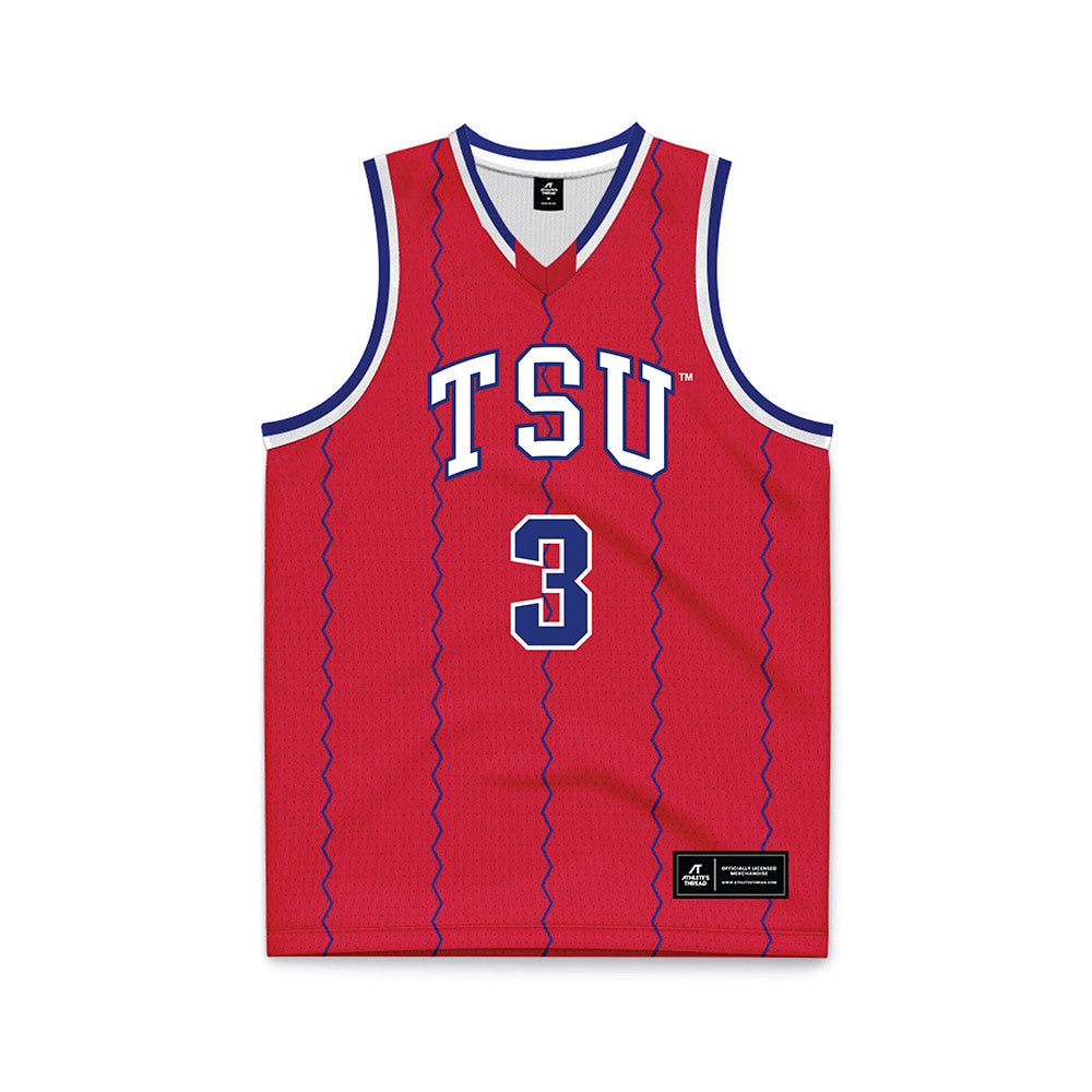 TN State - NCAA Men's Basketball : Khalil London - Red Basketball Jersey-0