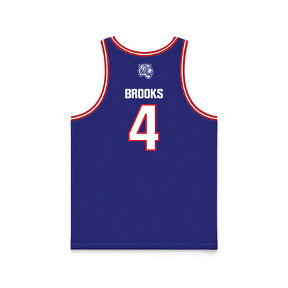 TN State - NCAA Men's Basketball : JC Brooks - Blue Basketball Jersey-1