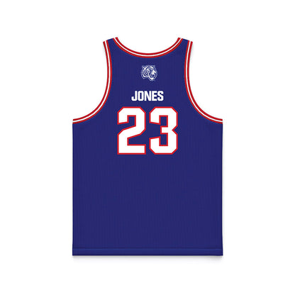 TN State - NCAA Men's Basketball : Kavien Jones - Blue Basketball Jersey-1