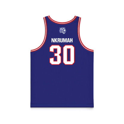 TN State - NCAA Men's Basketball : Aaron Nkrumah - Blue Basketball Jersey-1