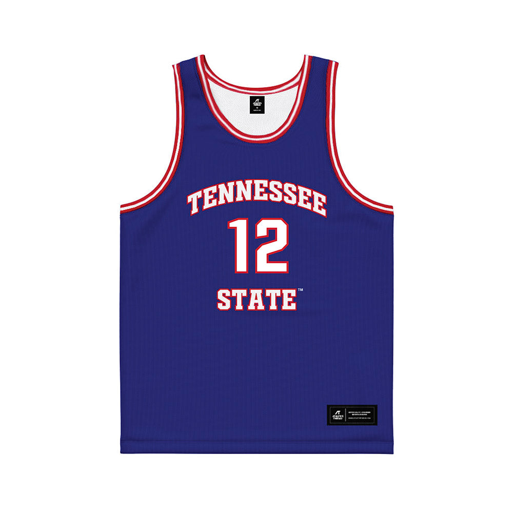 TN State - NCAA Men's Basketball : Carlous Williams - Blue Basketball Jersey-0