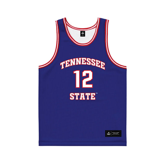 TN State - NCAA Men's Basketball : Carlous Williams - Blue Basketball Jersey-0
