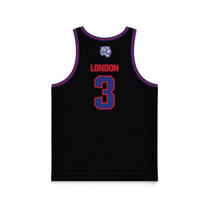 TN State - NCAA Men's Basketball : Khalil London - Black Basketball Jersey-1
