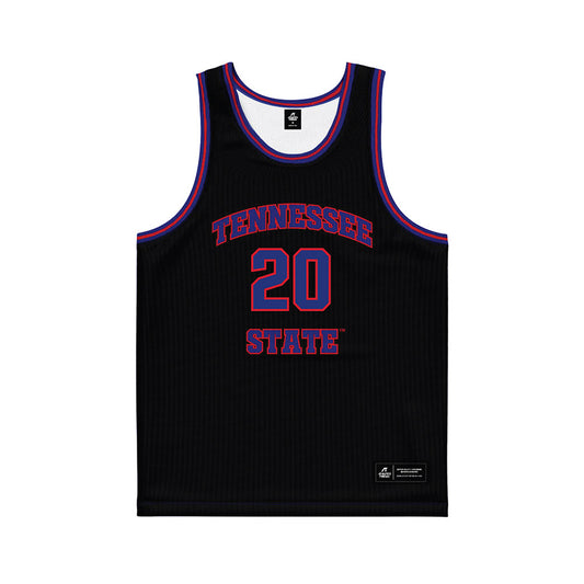 TN State - NCAA Men's Basketball : Jayden Jones - Black Basketball Jersey-0