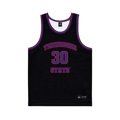 TN State - NCAA Men's Basketball : Aaron Nkrumah - Black Basketball Jersey-0