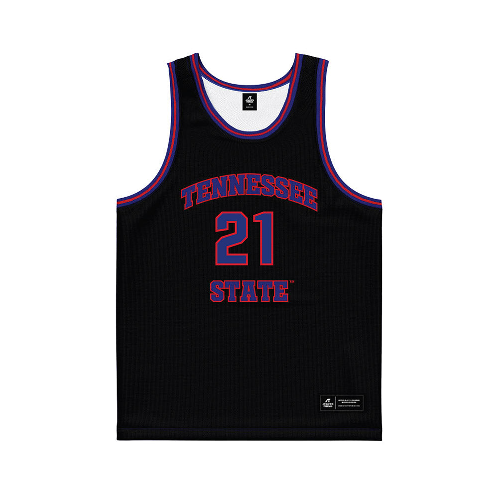 TN State - NCAA Men's Basketball : Jean Yvens Lafleur - Black Basketball Jersey-0