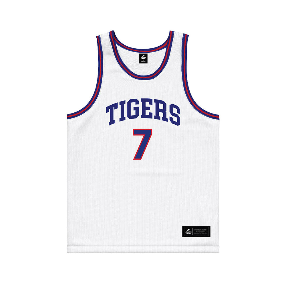 TN State - NCAA Men's Basketball : Jabrion Spikes - White Basketball Jersey-0