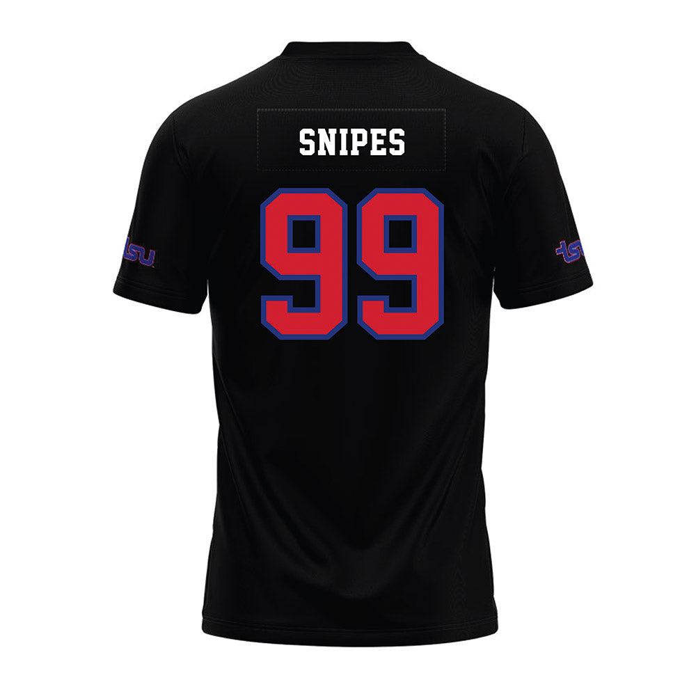 TN State - NCAA Football : Lathun Snipes - Black Premium Football Jersey-1