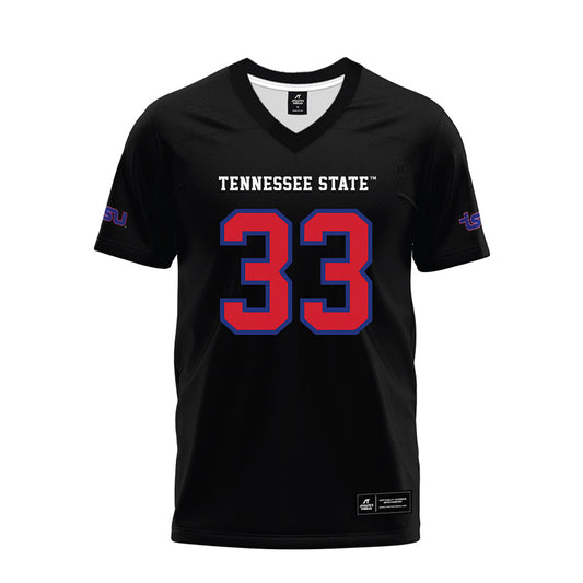 TN State - NCAA Football : Taeshawn Jefferson - Black Premium Football Jersey-0