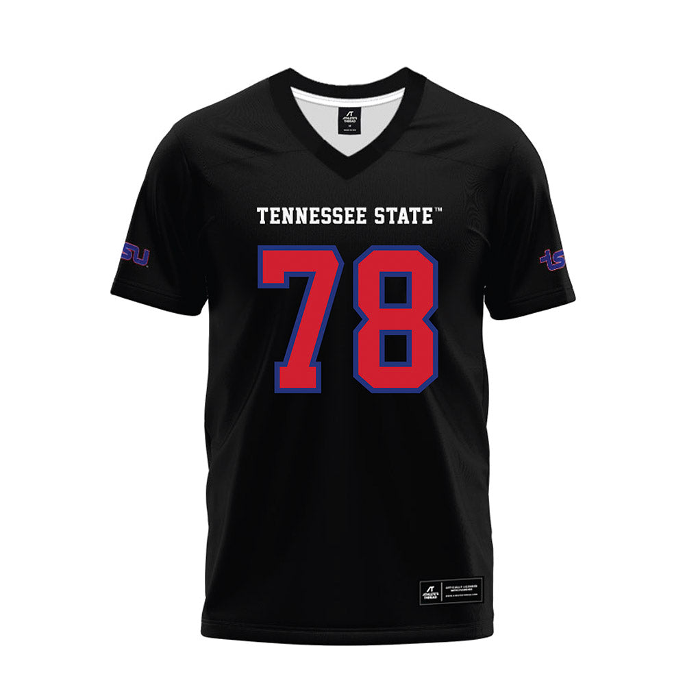TN State - NCAA Football : Parker Harden - Black Premium Football Jersey-0