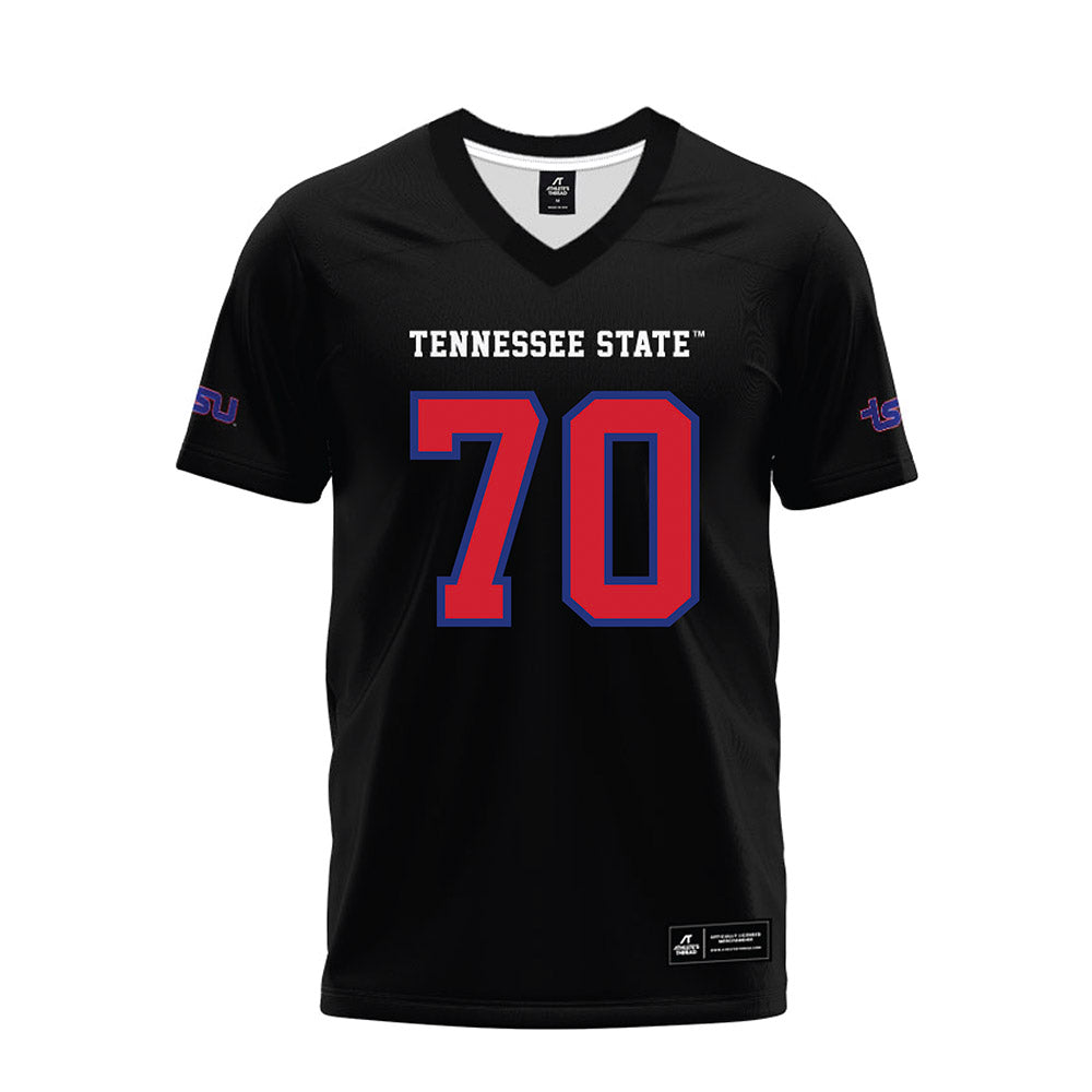 TN State - NCAA Football : Jesse Igwe - Black Premium Football Jersey-0