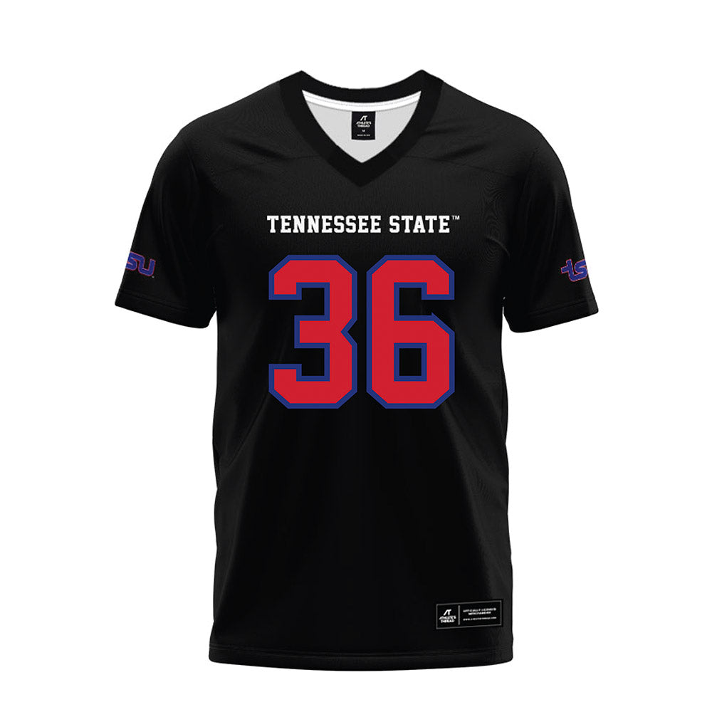 TN State - NCAA Football : Caleb Reid - Black Premium Football Jersey-0