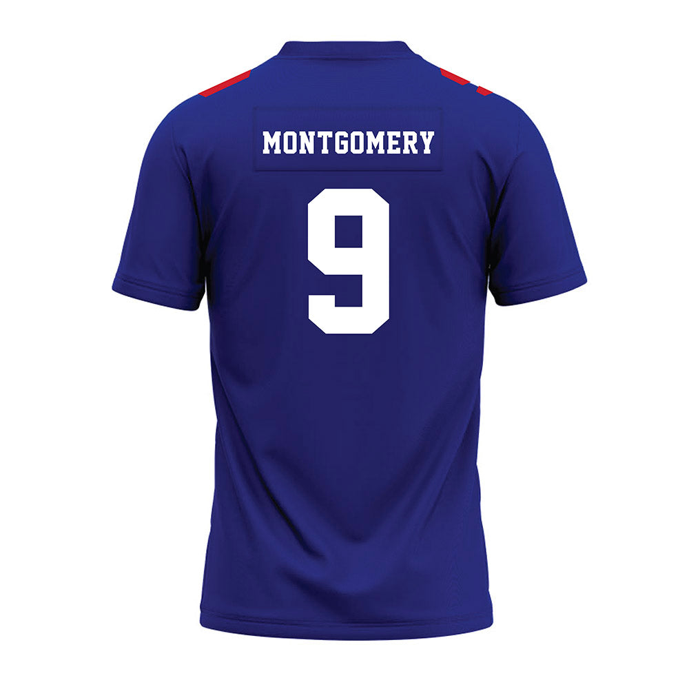 TN State - NCAA Football : Brock Montgomery - Blue Premium Football Jersey-1