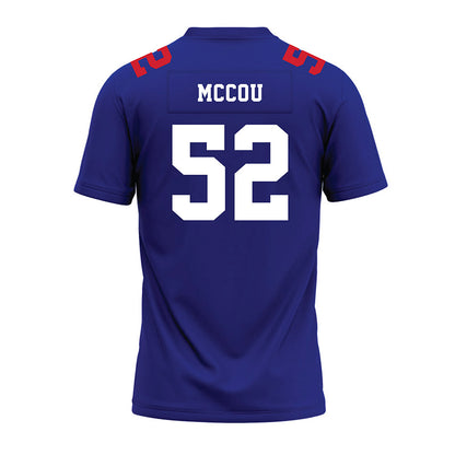 TN State - NCAA Football : KJ McCou - Blue Premium Football Jersey-1