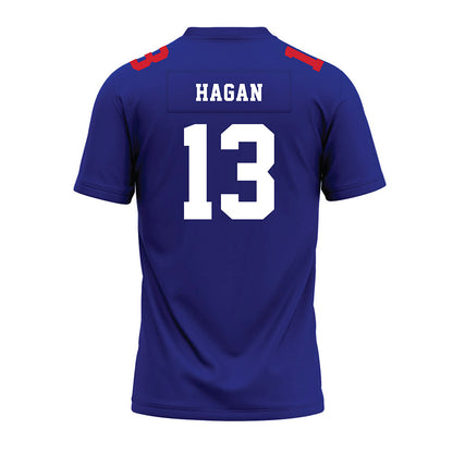 TN State - NCAA Football : Ryder Hagan - Blue Premium Football Jersey-1
