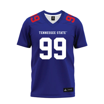TN State - NCAA Football : Lathun Snipes - Blue Premium Football Jersey-0