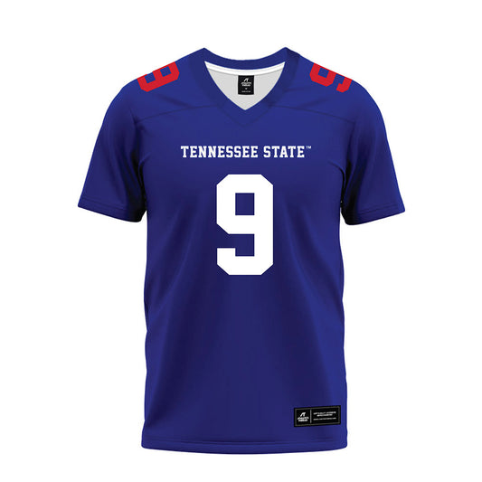 TN State - NCAA Football : Brock Montgomery - Blue Premium Football Jersey-0