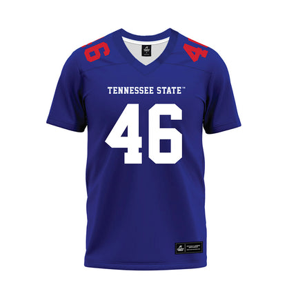 TN State - NCAA Football : Coby May - Blue Premium Football Jersey-0